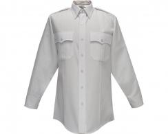 Flying Cross Deluxe Tropical Rayon Men's Long Sleeve White Shirt Neck Size 17 Sleeve Length 36 - F1 45W66 00 17.0 36/37
