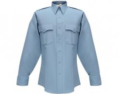Flying Cross Deluxe Tropical Rayon Men's Long Sleeve Medium Blue Shirt Neck Size 15.5 Sleeve Length 34 - F1 45W66 25 15.5 34/35