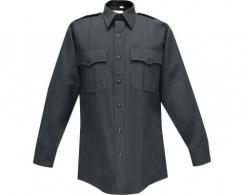 Flying Cross Deluxe Tropical Rayon Men's Long Sleeve Black Shirt Neck Size 16 Sleeve Length 38 - F1 47W66 10 16.0 38/39