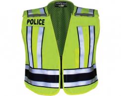 Flying Cross Pro Series Hi-Vis Safety Vest with Navy Band and Police Lettering Size 2XL - F1 71500P 86 2XL