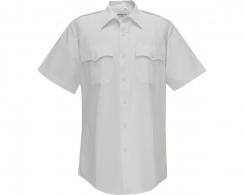 Flying Cross Duro Poplin Short Sleeve Men's White Shirt Neck Size 18.5 - F1 85R54 00 18.5