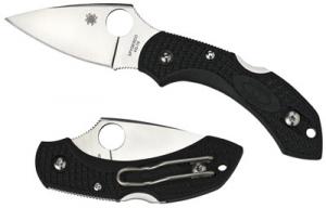 Spyderco C28 Dragonfly Flat Ground Black Plain - C28PBK2 Spyderco C28 Dragonfly Flat Ground Black Plain - C28PBK2