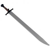 CAS Hanwei Complete Messer Silver Blade, Black Guard, Brown Handle - PR9052