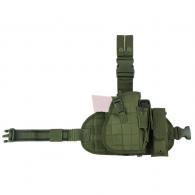 NcStar Drop Leg MOLLE Panel/Holster/Magazine Pouch Green - CVDLHOL2956G