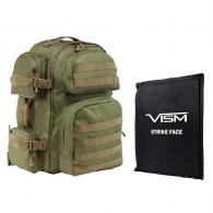 NcStar Tactical Backpack with 10" x 12" Square Panels Green with Tan Trim - BSCBGT2911-A NcStar Tactical Backpack with 10" x 12" Square Panels Green with Tan Trim - BSCBGT2911-A
