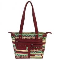 NcStar VISM Concealed Carry Printed Tote Burgundy - BWJ003