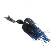 Z-man ChatterBait Projectz Lures 3/4 oz Weight, 6/0 Hook, Black/Blue, Per 1 - CB-PZ34-08