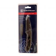 Smith & Wesson by BTI Tools Frame Lock Grey, Large, Drop Point Folding, Clam - CK400LCP