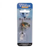 Blue Fox Vibrax Shallow Spinner Freshwater, 3/16 oz, 2 Blade Size, Shiner, Package of 1 - VSS2SH