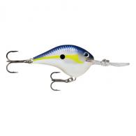 Rapala Dives-To Series Custom Ink Lure Size 14, 2 3/4" Length, 14' Depth, 2 #3 Treble Hooks, Helsinki Shad, Per 1 - DT14HSD