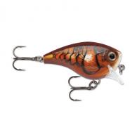 Rapala Balsa Xtreme Brat Hard Bait Lure Freshwater, Size 03, 2" Length, 3' Depth, 3/8 oz, Blaze, Package of 1 - BXB03BLZ