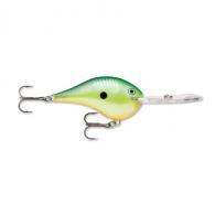 Rapala Dives-To Series Custom Ink Lure Freshwater, Size 20, 2 3/4" Depth, 2 #2 Treble Hooks, Rasta, Per 1 - DTMSS20RTA