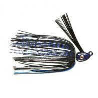 Strike King Lures Hack Attack Heavy Cover Swim Jig 5/0 Hook, 3/8 oz, Black Blue, Per 1 - HAHCSJ38-2