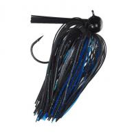 Strike King Lures Tour Grade Football Jig 1/2 oz, Black/Blue, Per 1 - TDJ12-2