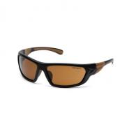 Pyramex Safety Products Carhartt Carbondale Safety Glasses Sandstone Bronze Lens with Black/Tan Frame - CHB218D