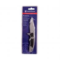 Smith & Wesson by BTI Tools Victory 2.75" Bead Blasted Blade Knife with Pocket Clip - 1084307 Smith & Wesson by BTI Tools Victory 2.75" Bead Blasted Blade Knife with Pocket Clip - 1084307