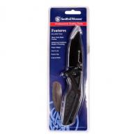 Smith & Wesson by BTI Tools 3" Black Oxide Blade Coating/Black Rubberized Aluminum Handle with Texturing - 1084309 Smith & Wesson by BTI Tools 3" Black Oxide Blade Coating/Black Rubberized Aluminum Handle with Texturing - 1084309