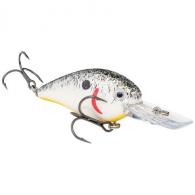 Strike King Lures KVD 1.5 Deep Diver Crankbait Lure Freshwater, 2 1/4" Length, 3/8 oz, Deep Diving, Pearl/Blk Splater Char, P