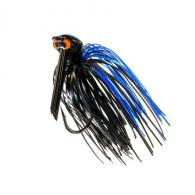 Z-man Crosseyez Flipping Jig Size 4/0 Hook, 1/2 oz, Black/Blue, Package of 1 - CEFL12-01