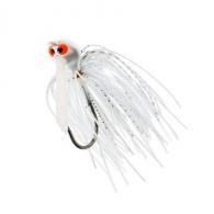 Z-man Crosseyez Flipping Jig Size 4/0 Hook, 3/8 oz, White Lightning, Package of 1 - CEFL38-06