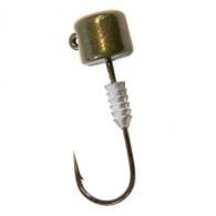 Z-man Nedlockz Jighead Freshwater, 1/5 oz, #1 Hook Size, Green Pumpkin, Package of 5 - TTNL-0746