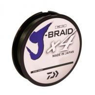 Daiwa J-Braid x4 Braided Line 300 Yards, 15 lbs, .008" Diameter, Dark Green - JB4U15-300DG