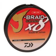 Daiwa J-Braid x8 Grand Braided Line 150 Yards, 20 lbs Tested, .009" Diameter, Dark Green - JBGD8U20-150DG