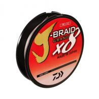 Daiwa J-Braid x8 Grand Braided Line 150 Yards, 50 lb Tested, .014" Diameter, Light Gray - JBGD8U50-150GL