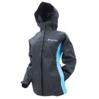 Frogg Toggs StormWatch Jacket Black/Turquoise, Medium - SW62523-114MD