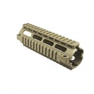 NcStar .223/5.56 Quad Rail Handguard Tan Carbine Length - MAR4ST NcStar .223/5.56 Quad Rail Handguard Tan Carbine Length - MAR4ST