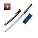 Cold Steel Japanese Sword (Warrior Series) Chisa Katana, 24 1/2" Carbon Steel Blade, Black Lacquered Wood Scabbard - 88BCK