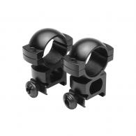 NcStar 1" Rings Weaver, Aluminum, Black, See-Thru - RB11 NcStar 1" Rings Weaver, Aluminum, Black, See-Thru - RB11