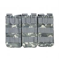 NcStar AR Triple Mag Pouch Digital Camo - CVAR3MP2928D