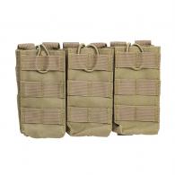NcStar AR Triple Mag Pouch Tan - CVAR3MP2928T