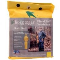 Frogg Toggs Youth Ultra-Lite Rain Suit Yellow, Large - UL12304-08LG