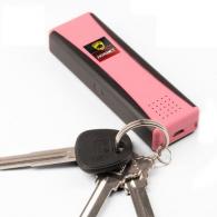 Guard Dog LED Stun Gun Keychain/120dB Alarm - Recharge Pink - SG-GDH2HVPK