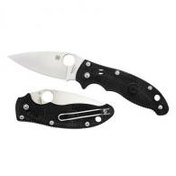 Spyderco Manix 2 Folder 3.38 in Plain Black FRN Handle - C101PBK2