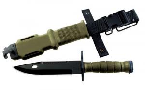 Ontario 499 M-9 Bayonet Fixed 7.0 in Black Blade OD Kraton - 6220