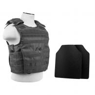 Expert Plate Carrier  w/10"X12' Level IIIA STR's Cut 2X Hard Balllistic Plates [Med-2XL] - Urban Gray - BUCCVPCVX2963U-