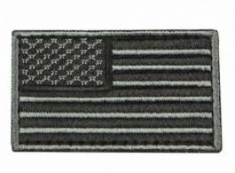 USA Flag Patch Embroid Black - CVUSAE3028B