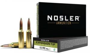 Nosler Expansion Tip Rifle Ammunition 6.5 PRC 120 gr. ET SP 20 rd.