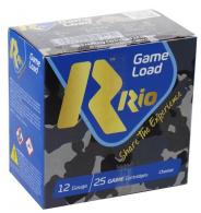 Rio Game Load 36 Hunting Loads 12 ga. 2 3/4 in. 1 1/4 oz. 8 Shot 25 rd. - TG368 Rio Game Load 36 Hunting Loads 12 ga. 2 3/4 in. 1 1/4 oz. 8 Shot 25 rd. - TG368