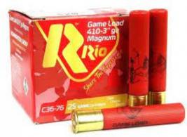 Rio Game Load Game Loads 410 ga 3" 11/16 oz #7.5 Shot 25rd box - RCHV3675 Rio Game Load Game Loads 410 ga 3" 11/16 oz #7.5 Shot 25rd box - RCHV3675