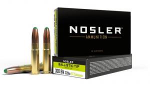 Nosler Ballistic Tip Rifle Ammunition 300 Blackout 220 gr. BT SP 20 rd. - 61050