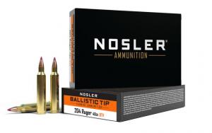 Nosler Varmint Ballistic Tip Rifle Ammunition 204 Ruger 40 gr. BT SP 20 rd. - 61021 Nosler Varmint Ballistic Tip Rifle Ammunition 204 Ruger 40 gr. BT SP 20 rd. - 61021
