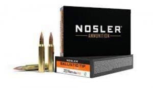 Nosler Varmint Ballistic Tip Rifle Ammunition 223 Rem. 40 gr. BTLF SP 20 rd