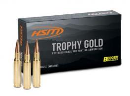 HSM Trophy Gold Rifle Ammunition 6mm Remington Berger 87 gr. 20 rd. - BER-6REM87VLD HSM Trophy Gold Rifle Ammunition 6mm Remington Berger 87 gr. 20 rd. - BER-6REM87VLD