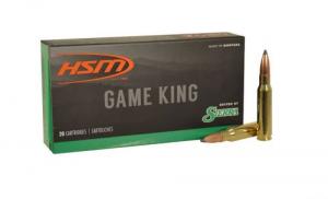 HSM Game King Rifle Ammunition 6.5 Creedmoor Sierra Spitzer BT 140 gr. 20 r - HSM-65 Creedmoor-1-N