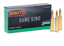 HSM Game King Rifle Ammunition 6mm Rem. Sierra Spitzer BT 100 gr. 20 rd.