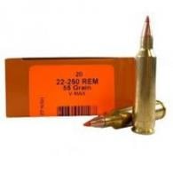 HSM Varmint Rifle Ammunition 22-250 Rem. V-Max 50 gr. 20 rd. - HSM-22-250-6-N HSM Varmint Rifle Ammunition 22-250 Rem. V-Max 50 gr. 20 rd. - HSM-22-250-6-N